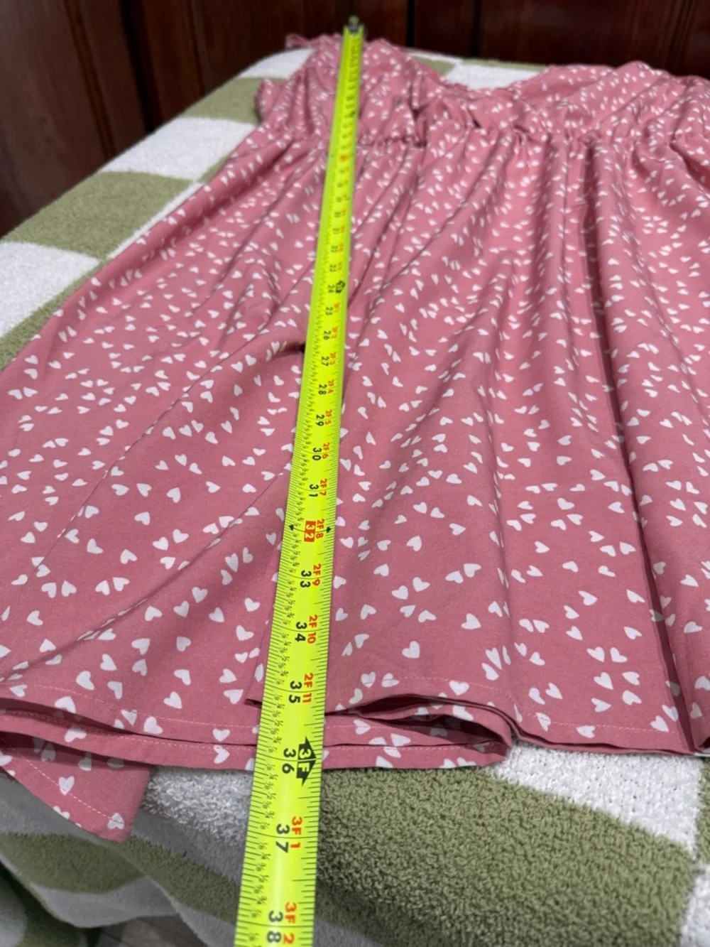 Shein Curve Pink Polka Dot Hearts Sleeveless  Mini Dress W/ Ties 2XL (34-4) - Picture 13 of 13